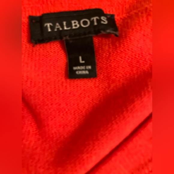 Talbots Red Cardigan Size Large - Picture 3 of 4
